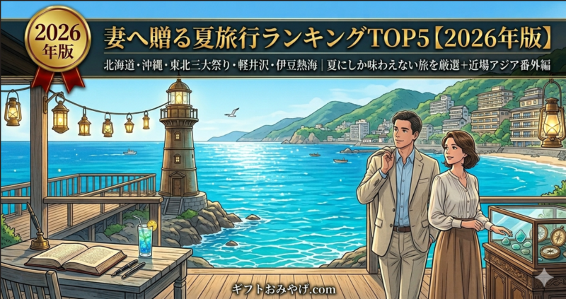 妻へ贈る夏旅行ランキングTOP5【2026年版】